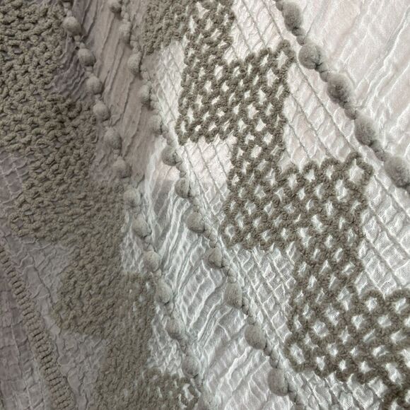 Sage Cardigan with zig zag pattern - Picture 3 of 3